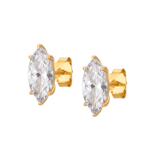 Solitärörhängen i äkta silver