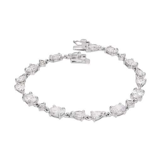 Armband i äkta silver med kubisk zirkonia