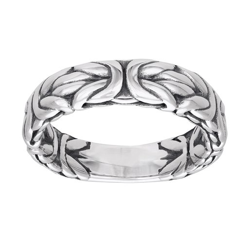 Ring i äkta silver med kejsarlänk