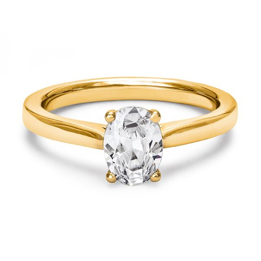 Ring med labbodlad diamant Electra
