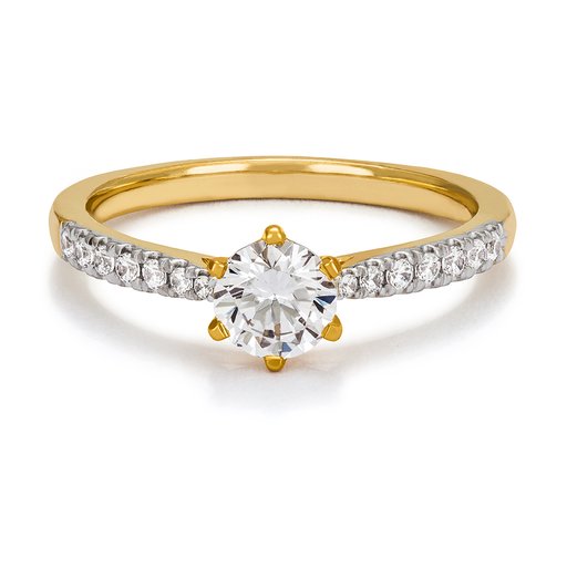 Ring med labbodlade diamanter Vega