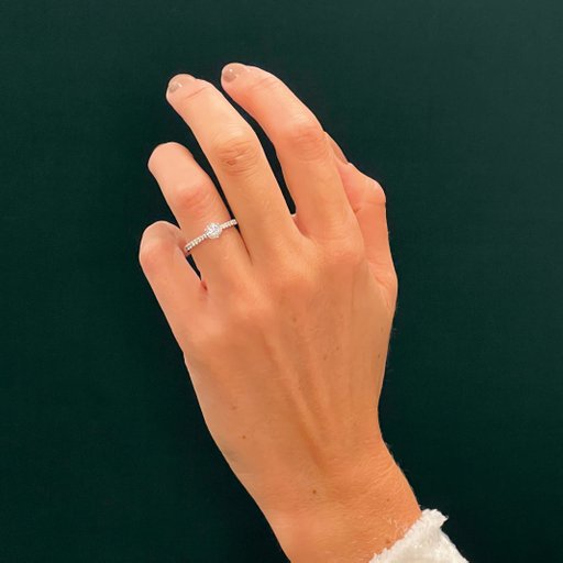 Ring med labbodlade diamanter Vega