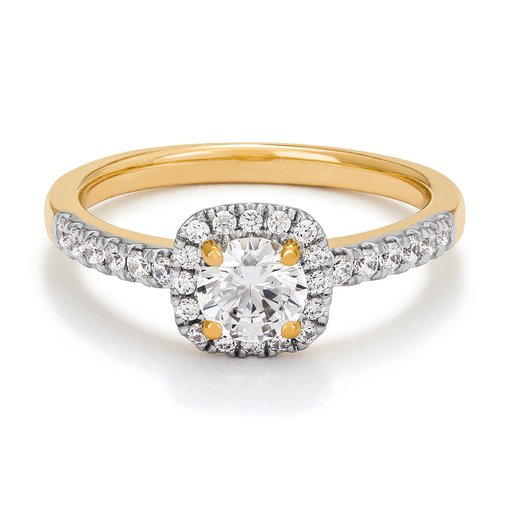 Ring med labbodlade diamanter Sirius