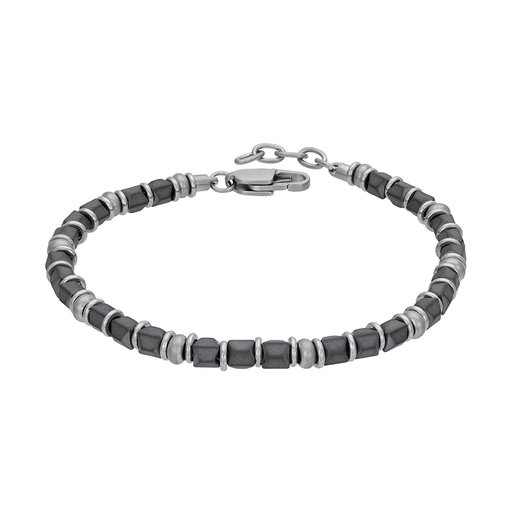 Armband i stål med stenar