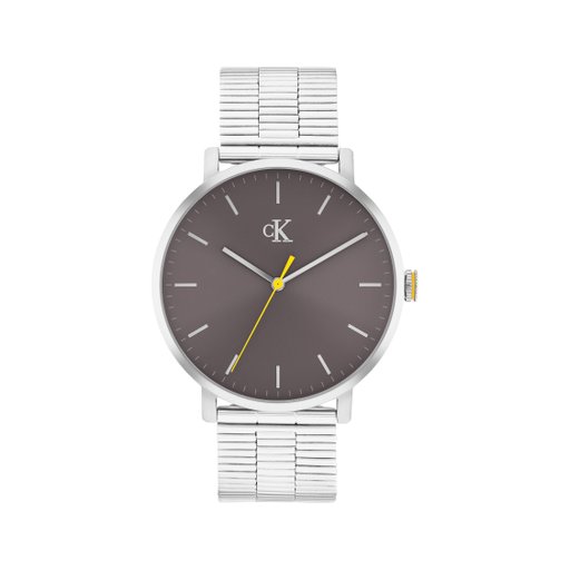 Stålklocka med rund urtavla