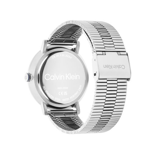 Stålklocka med rund urtavla