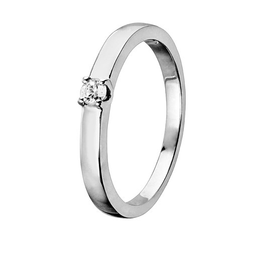 Diamantring i 18K guld