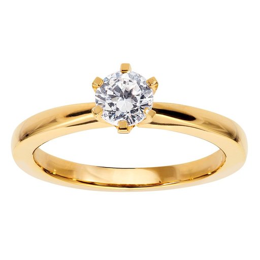 Diamantring i 18K guld