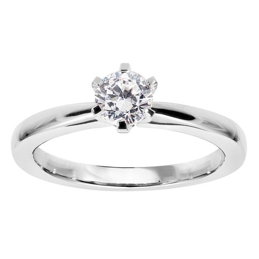 Diamantring i 18K guld