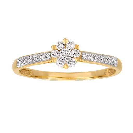 RING 18K GULD, DIAMANT 0,20CT