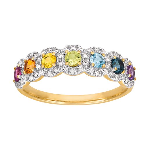 RING 18K GULD, DIAMANT 0,15CT