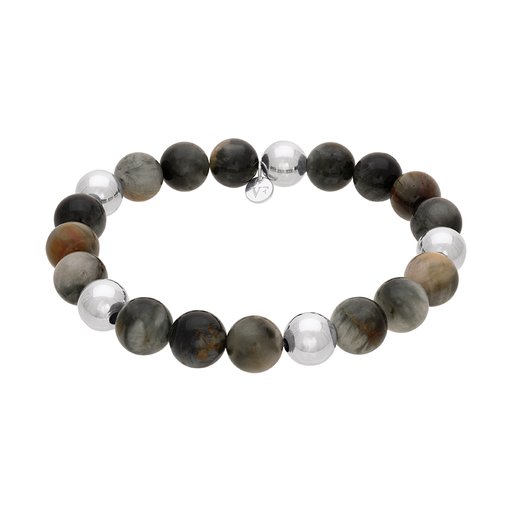 Armband i äkta silver med pietersit 20 cm