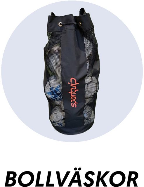 Bollväskor och bollnät för match, träning och cuper