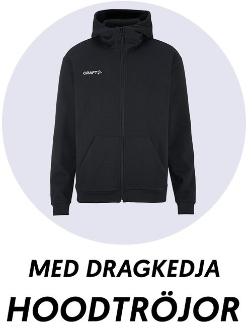 Zip-hoodies för sport, klubb och fritid
