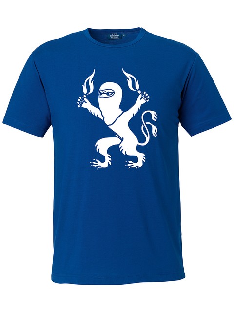 T-shirt Herr, Blå - Pyro-Lejon