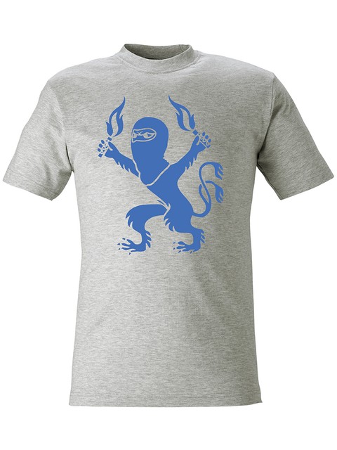 T-shirt Herr, Grå - Pyro-Lejon