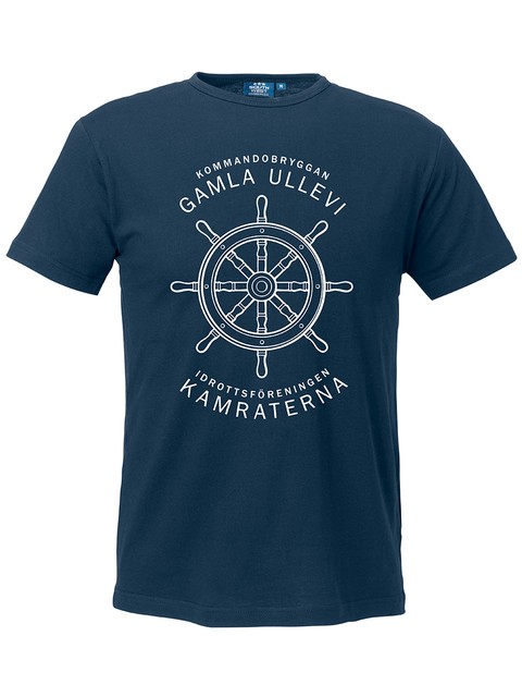 T-shirt Herr, Marinblå - Kommandobryggan Roder