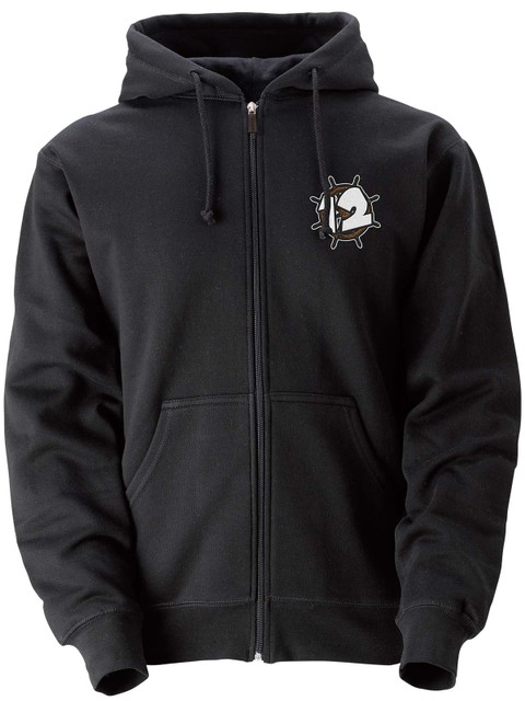 Hood with ZIP, Black - Tolvan