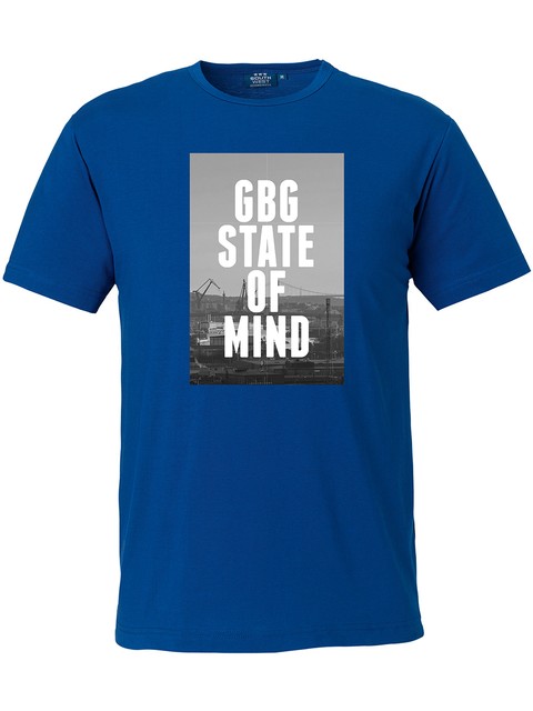 T-shirt Herr, Blå - GBG State Of Mind