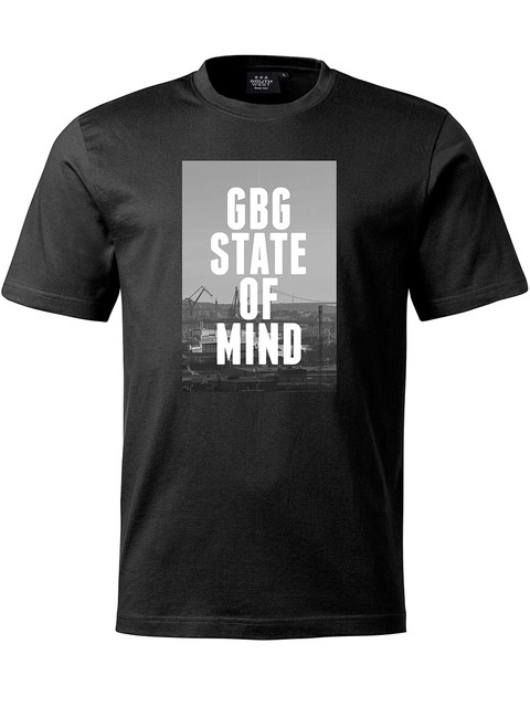 T-shirt Herr, Svart - GBG State Of Mind