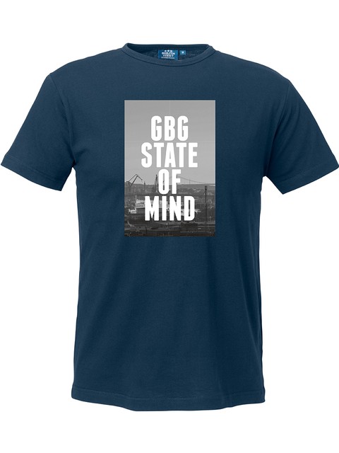 T-shirt Herr, Marinblå - GBG State Of Mind