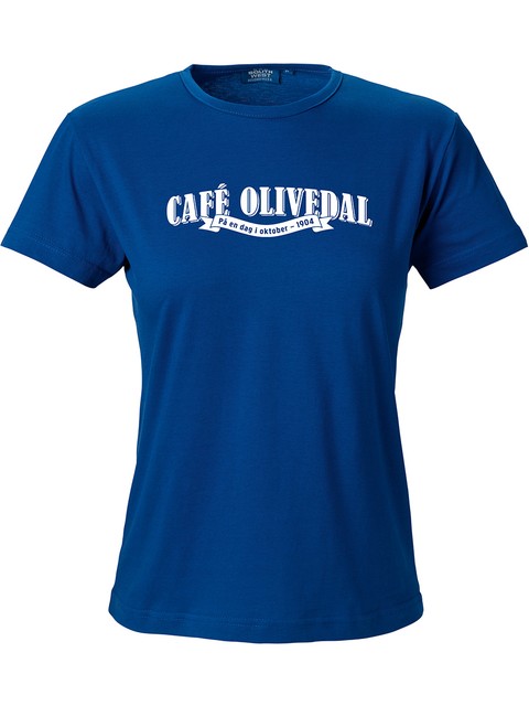 T-shirt Dam, Blå - Café Olivedal