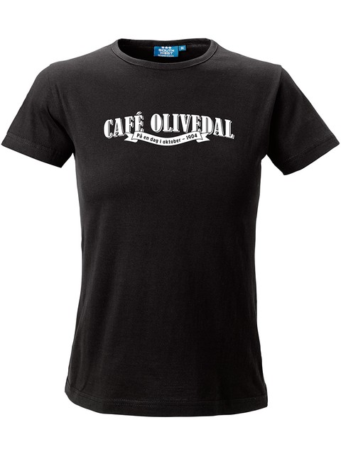 T-shirt Dam, Svart - Café Olivedal