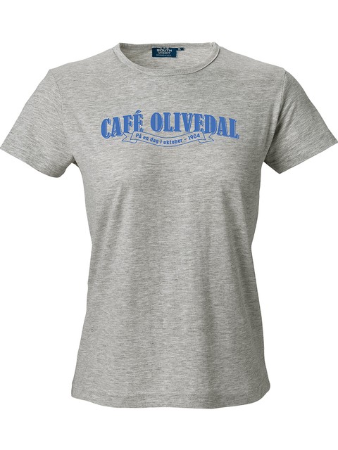 T-shirt Dam, Grå - Café Olivedal