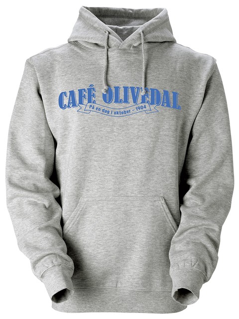 Hoodtröja, Grå - Café Olivedal