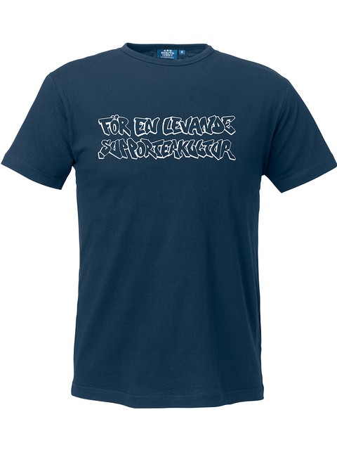 T-shirt Herr, Marinblå - Levande Supporterkultur