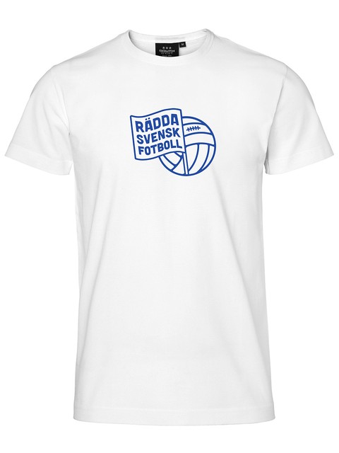 T-Shirt Herr, Vit - Rädda Svensk Fotboll