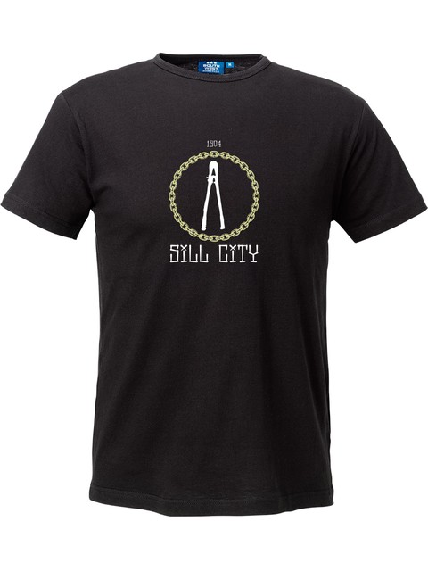 T-shirt Herr, Svart - Sill City