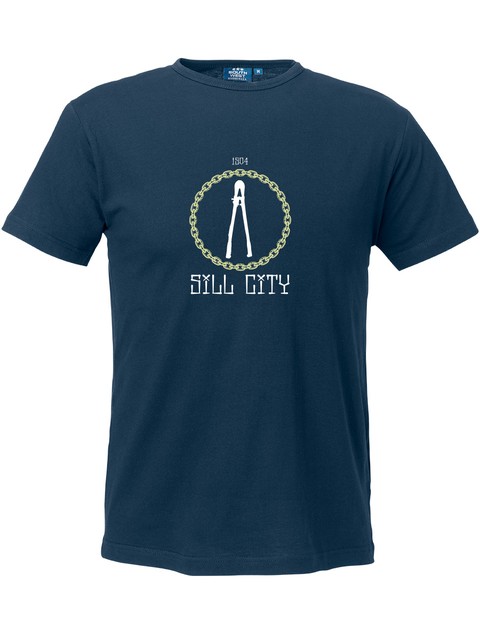 T-shirt Herr, Marinblå - Sill City