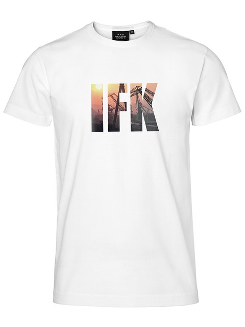 T-shirt Herr, Vit - IFK Sunset