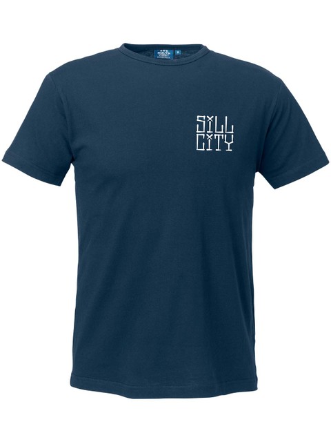 T-shirt Men, Navy - Sill City Text (small logo)