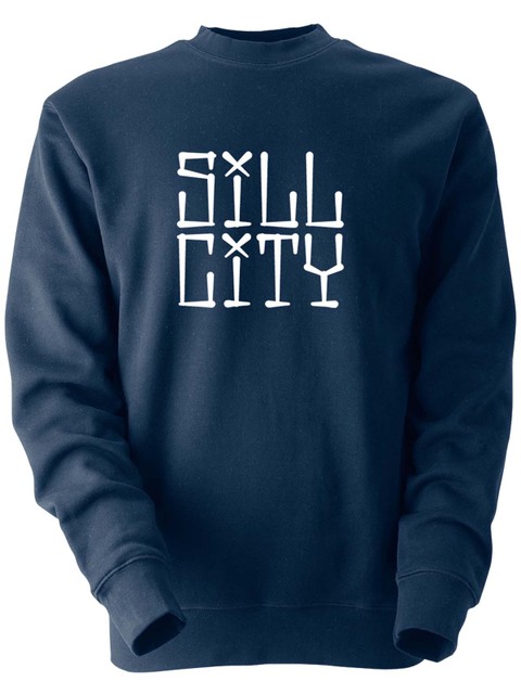 Sweatshirt, Navy - Sill City Text (big logo)