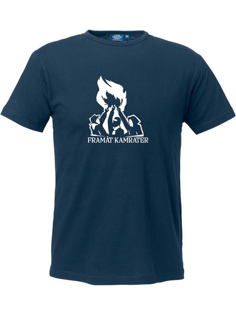 T-shirt Men, Navy - Framåt (stor logo)