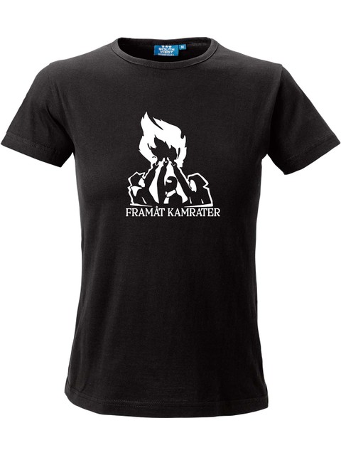 T-shirt Woman, Black - Framåt (stor logo)