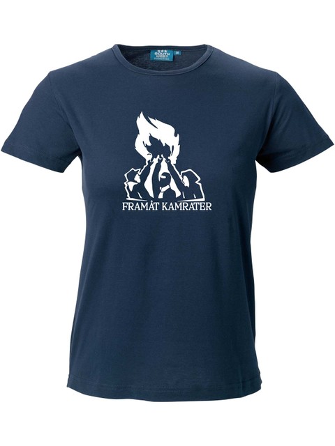 T-shirt Woman, Navy - Framåt (stor logo)
