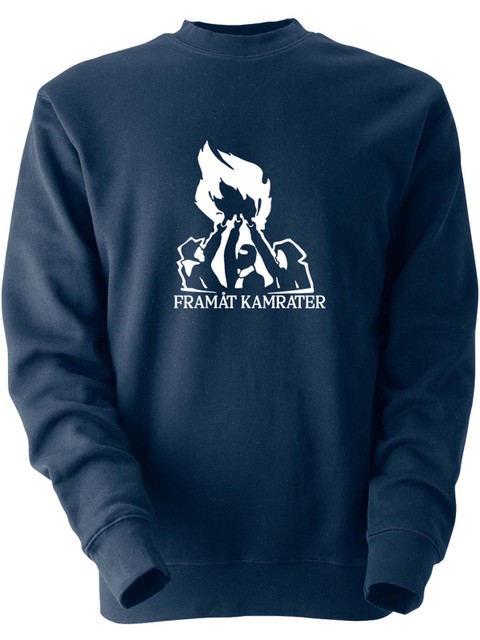 Sweatshirt, Navy - Framåt (stor logo)