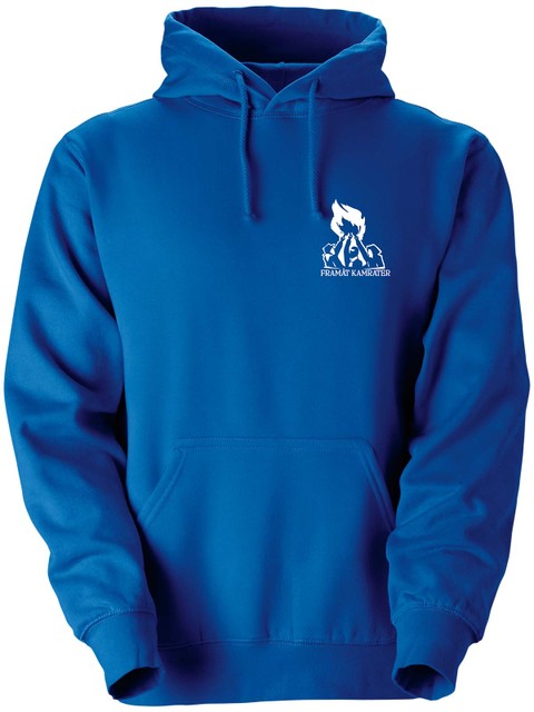 Hoodie, Blue - Framåt (liten logo)
