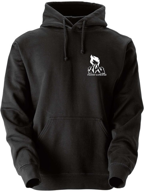 Hoodie, Black - Framåt (liten logo)