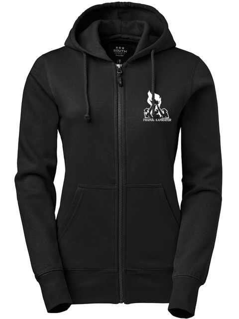 Full Zip Hoodie Woman, Black - Framåt