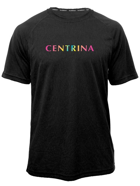 T-shirt Funktion, Black+Rainbow (Centrina)