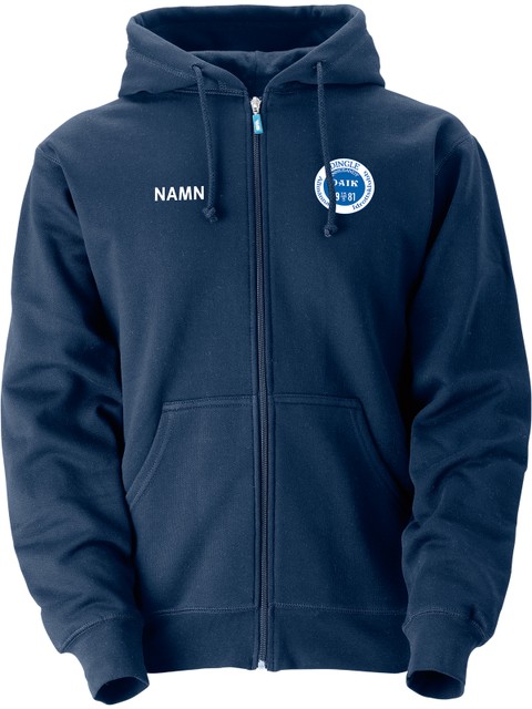 SW Hoodtröja Parry Zip, Navy - liten logo (Dingle AIK)