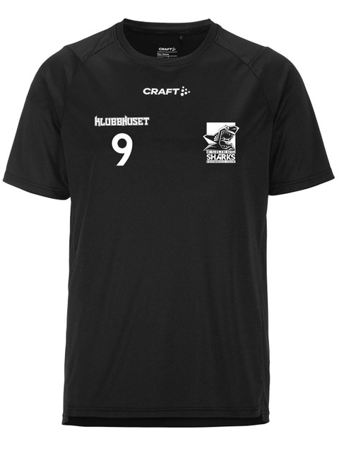 Craft T-shirt RUSH 2.0, Black (Esbjerg Sharks)