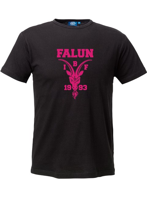 IBF Falun Supporter t-shirt, Black/Rosa