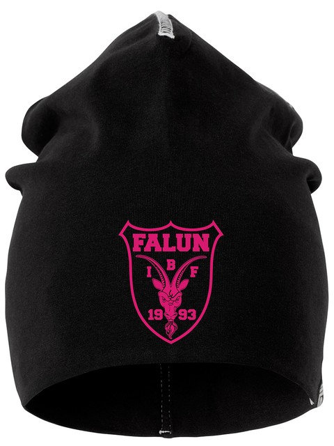 IBF Falun Beanie, Black/Rosa liten logo