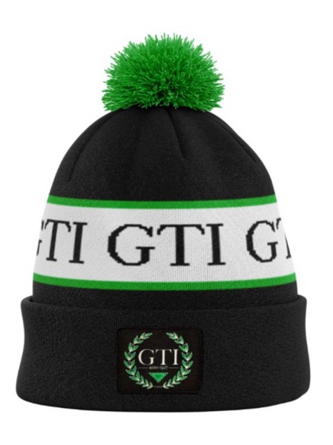 GTI - Stickad mössa med tofs