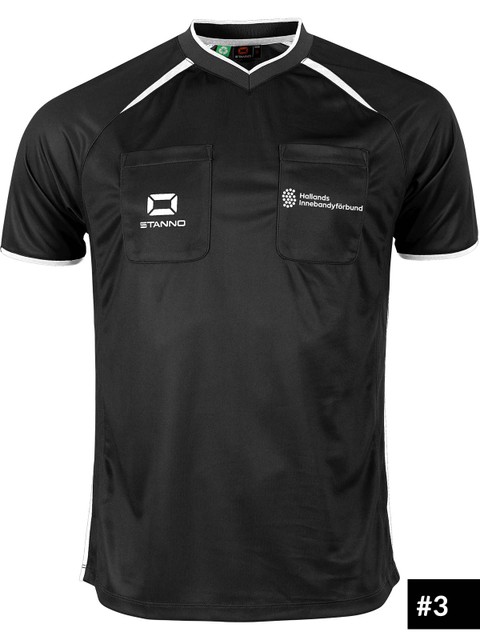 Stanno Referee Shirt Bergamo II, Black (Hallands IBF Domare)